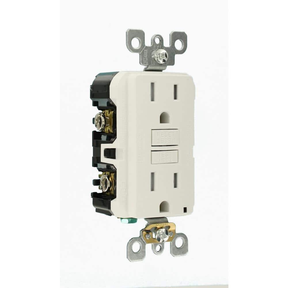 Leviton MODB07L53K42V, 15A 125V White Tamper Resistant GFCI Outlet 4 Piece (Open Box)