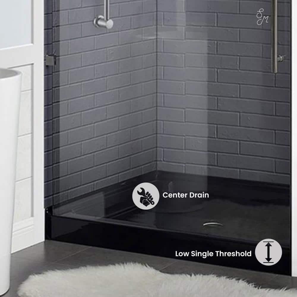 Voltaire 36" x 36" Single-Threshold, Center Drain, Shower Base
