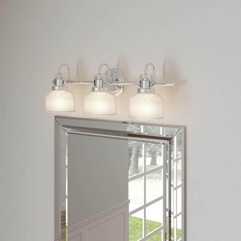 Rosser 3 Light Transparent Dimmable Vanity Light