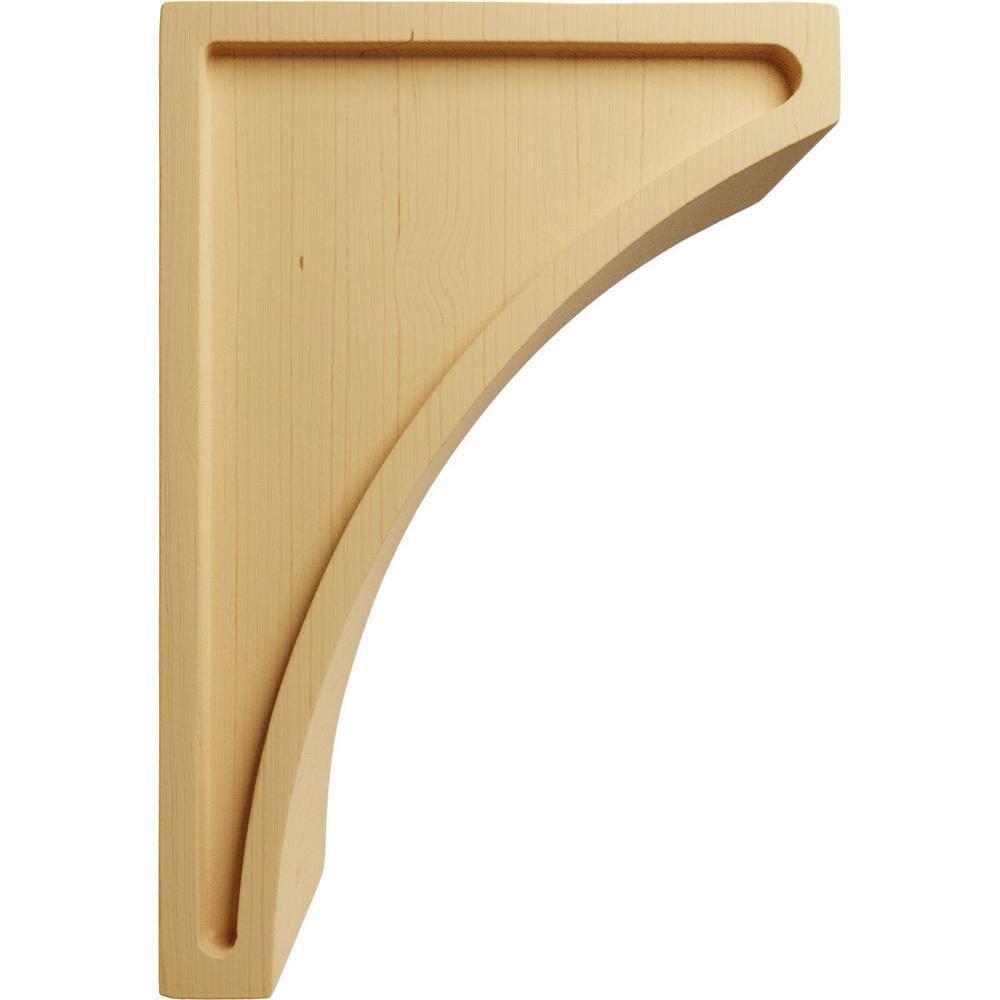 Ekena Millwork 3"W x 5 1/2"D x 8"H Medium Lawson Wood Corbel, Alder