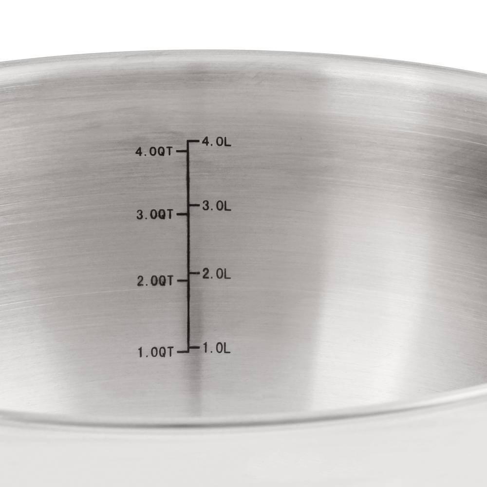 BergHOFF SS 18/10 5.5 Qt Stock Pot With SS Lid, Belly Shape, 9.5"