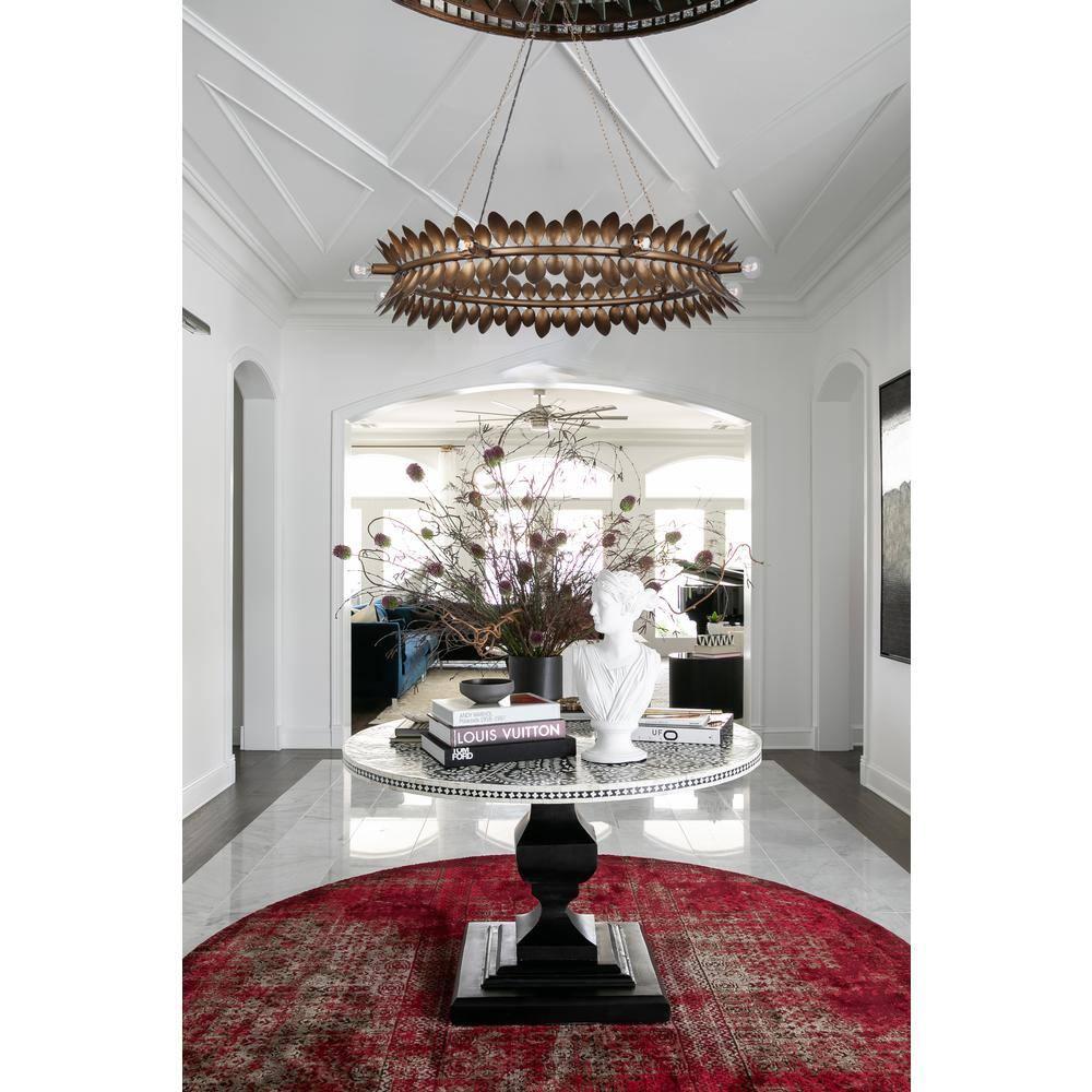 Heiress 8-Light Chandelier in Patinated Bronze by Breegan Jane