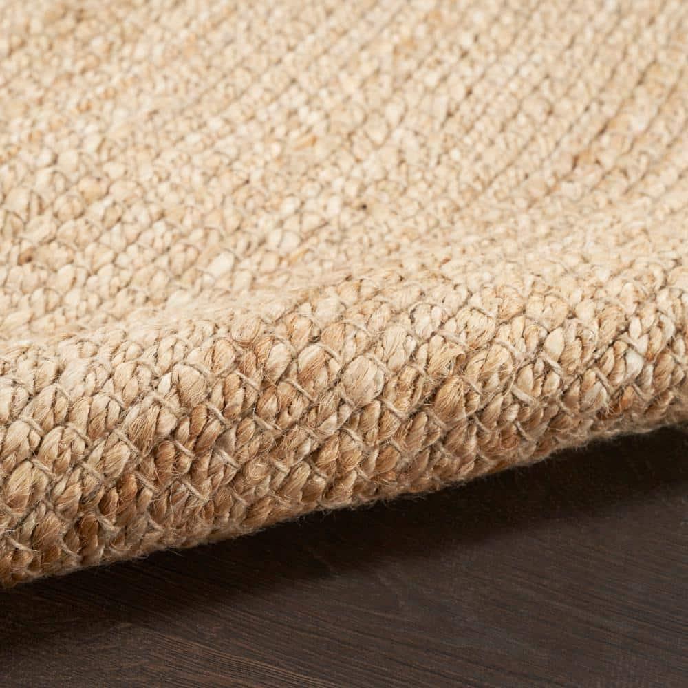Nourison Hand Woven Natural Jute Rug Bleached 2'3" x 8'