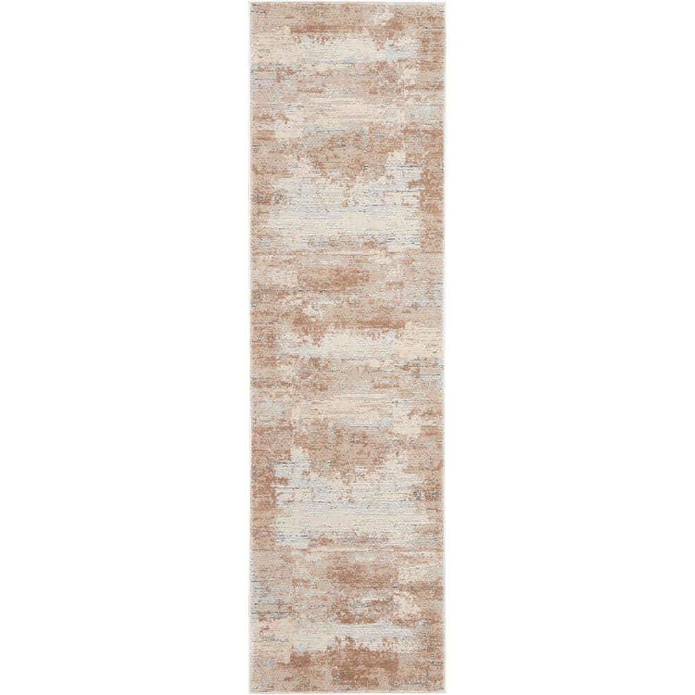 Nourison Rustic Textures Modern Indoor Area Rug Beige 2'2" x 7'6"
