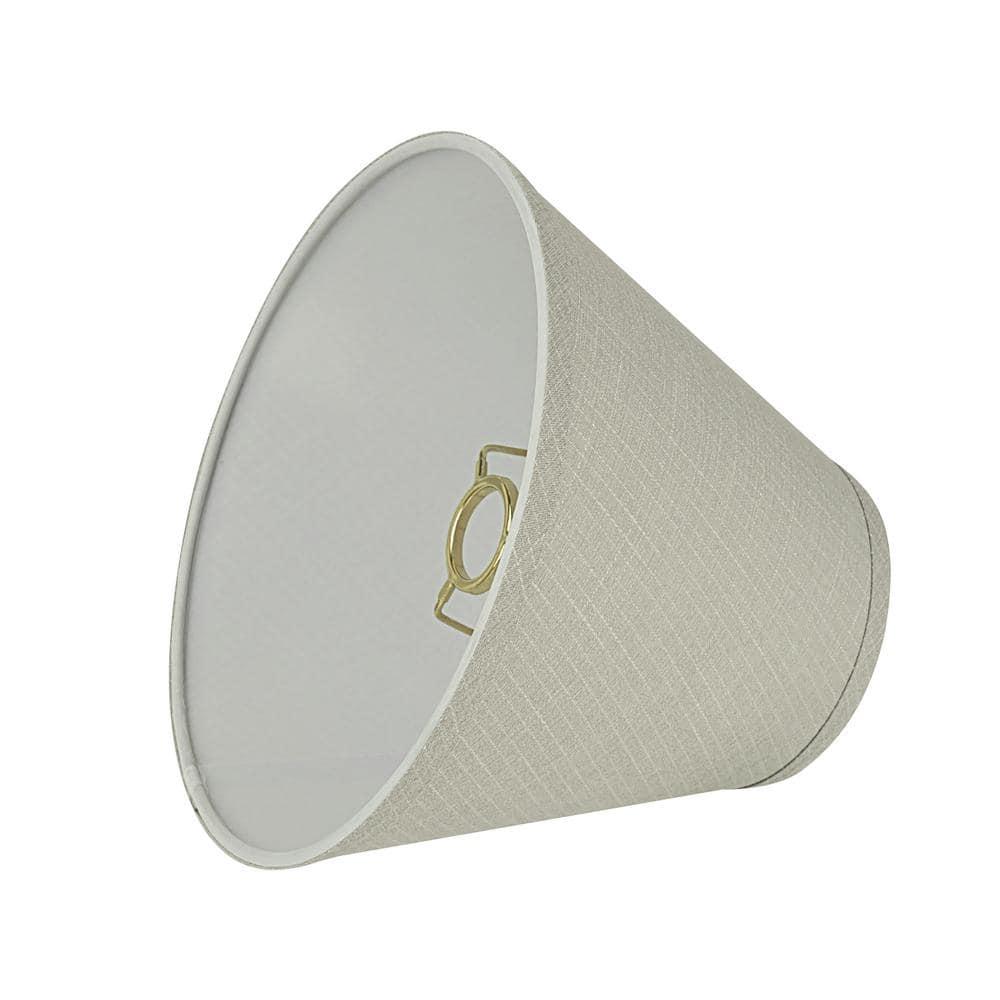 Aspen Creative 59104 Transitional Hardback Empire Shape UNO Construction Lamp Shade in Grey, 10" Wide (5" x 10" x 8")
