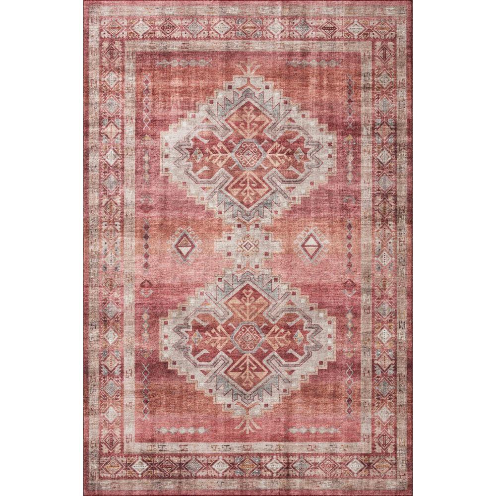 Loloi II Heidi Collection HEI-03 Sunset / Natural, Southwestern Area Rug 2'-3" x 3'-9"