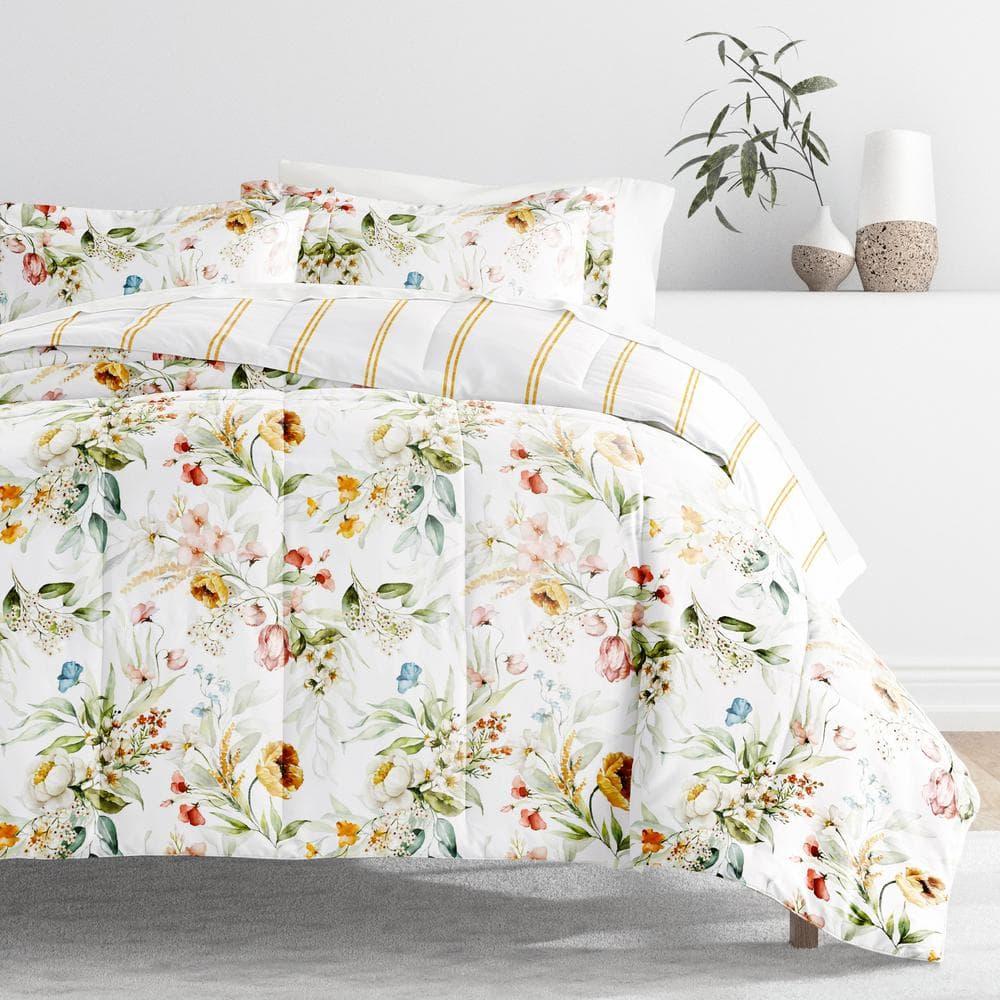 IEnjoy Home 7-Piece Bedding Bundle - Pattern Comforter and Sheet Set