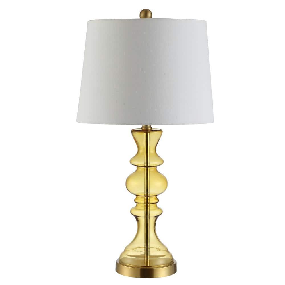 SAFAVIEH Jaiden Antique Rustic 27 in. H Table Lamp, Amber