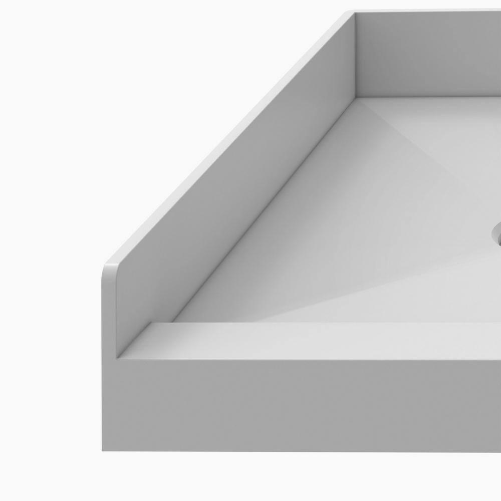DreamLine DTP-1136602 TilePrime 36" D x 60" W x 3" H Single Threshold Shower Base, Right Drain