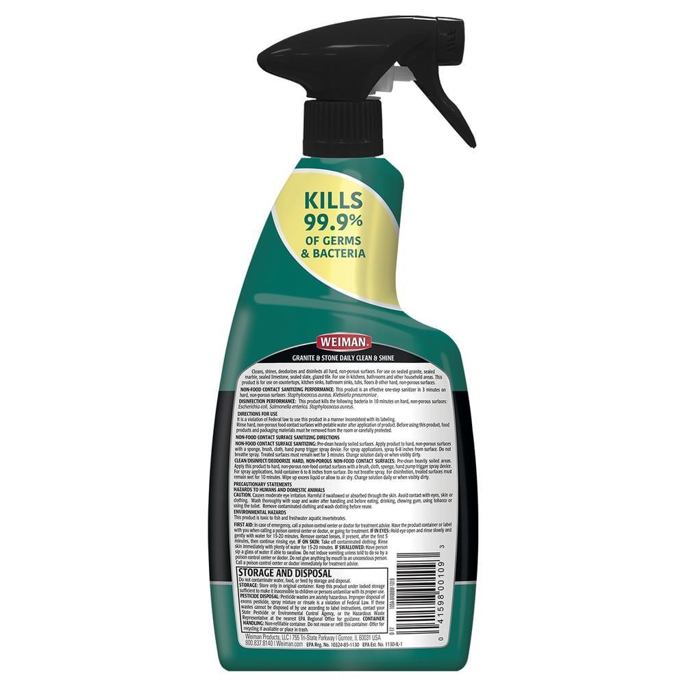 Weiman Granite & Stone Daily Clean & Shine with Disinfectant - 24oz