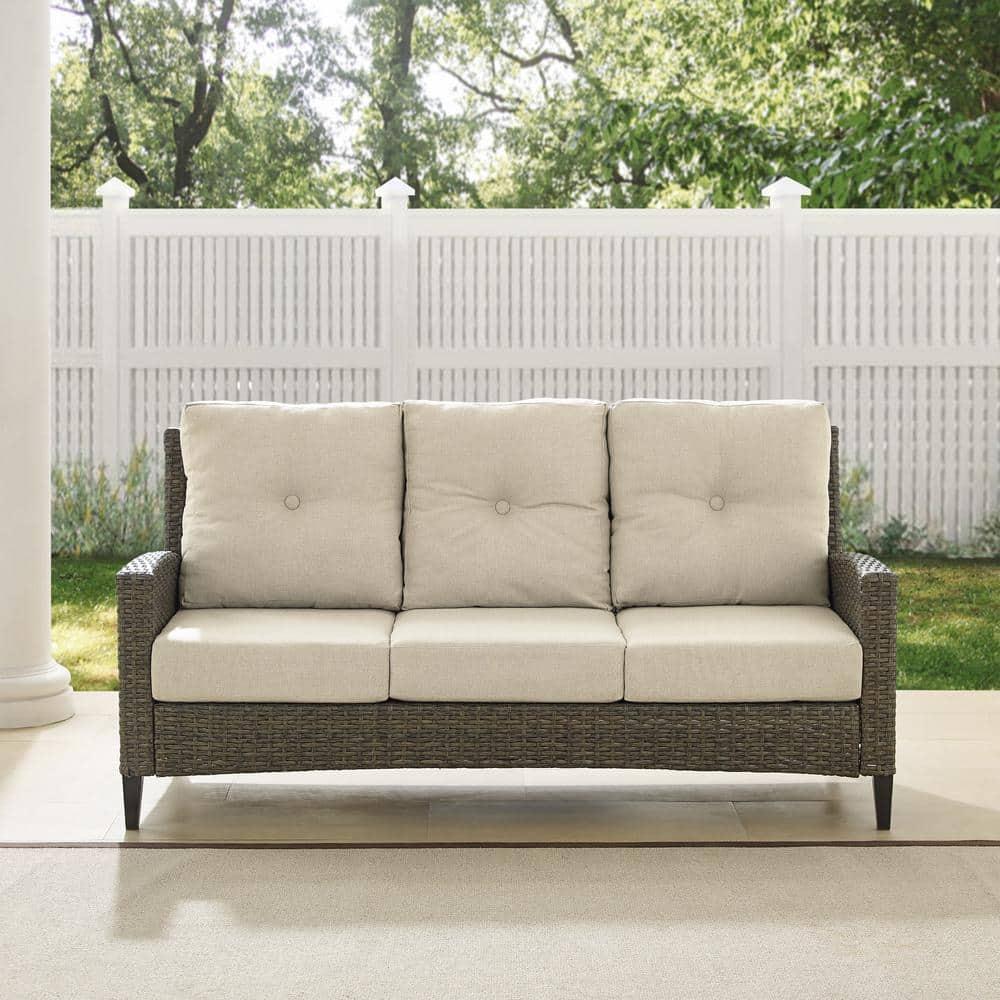 Rockport 77.13'' Polyethylene (PE) Wicker Outdoor Patio Sofa