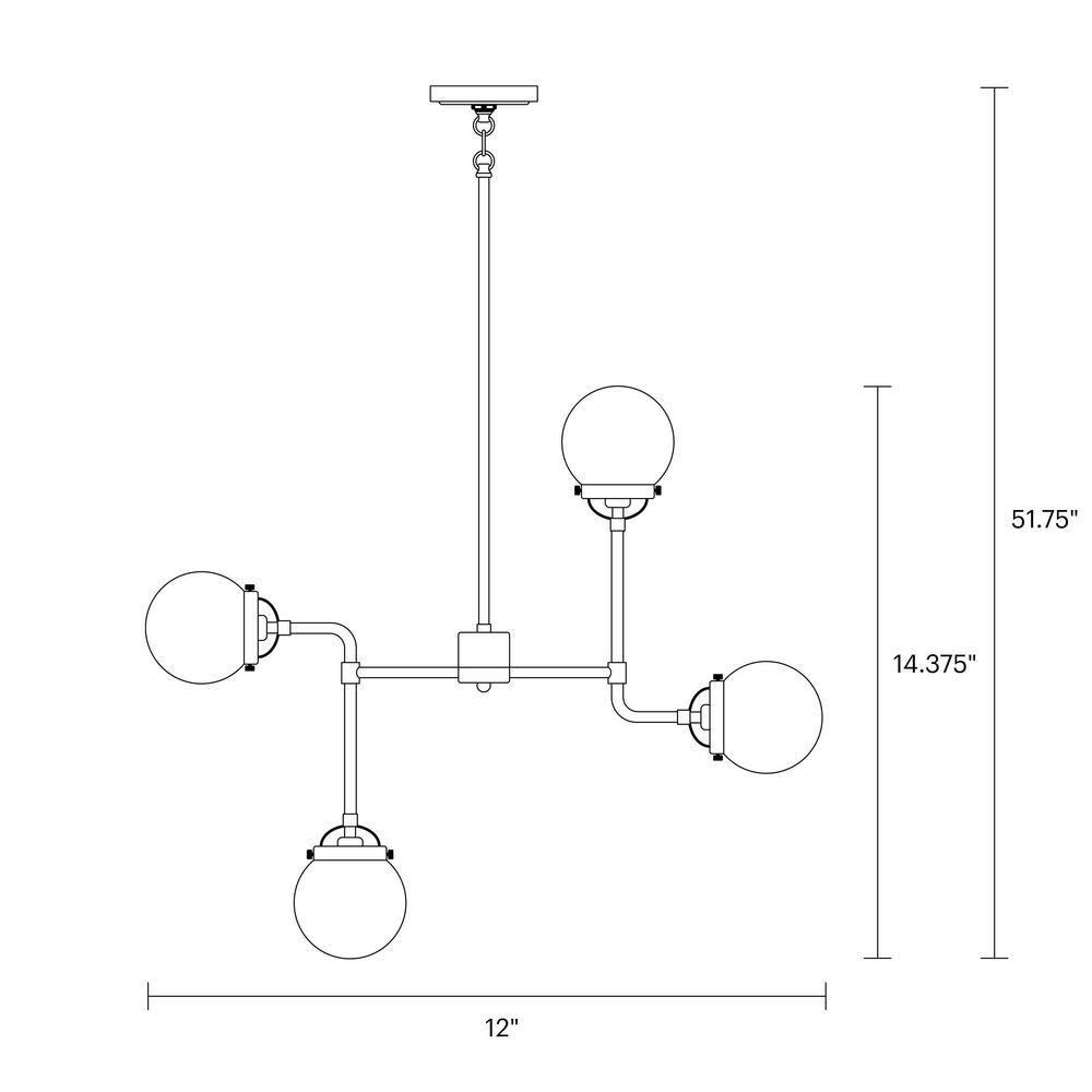 Generation Lighting Cafe 8 -Light Satin Brass Modern/contemporary For Use in Dining Rooms, Foyers, Kitchens, Chandelier