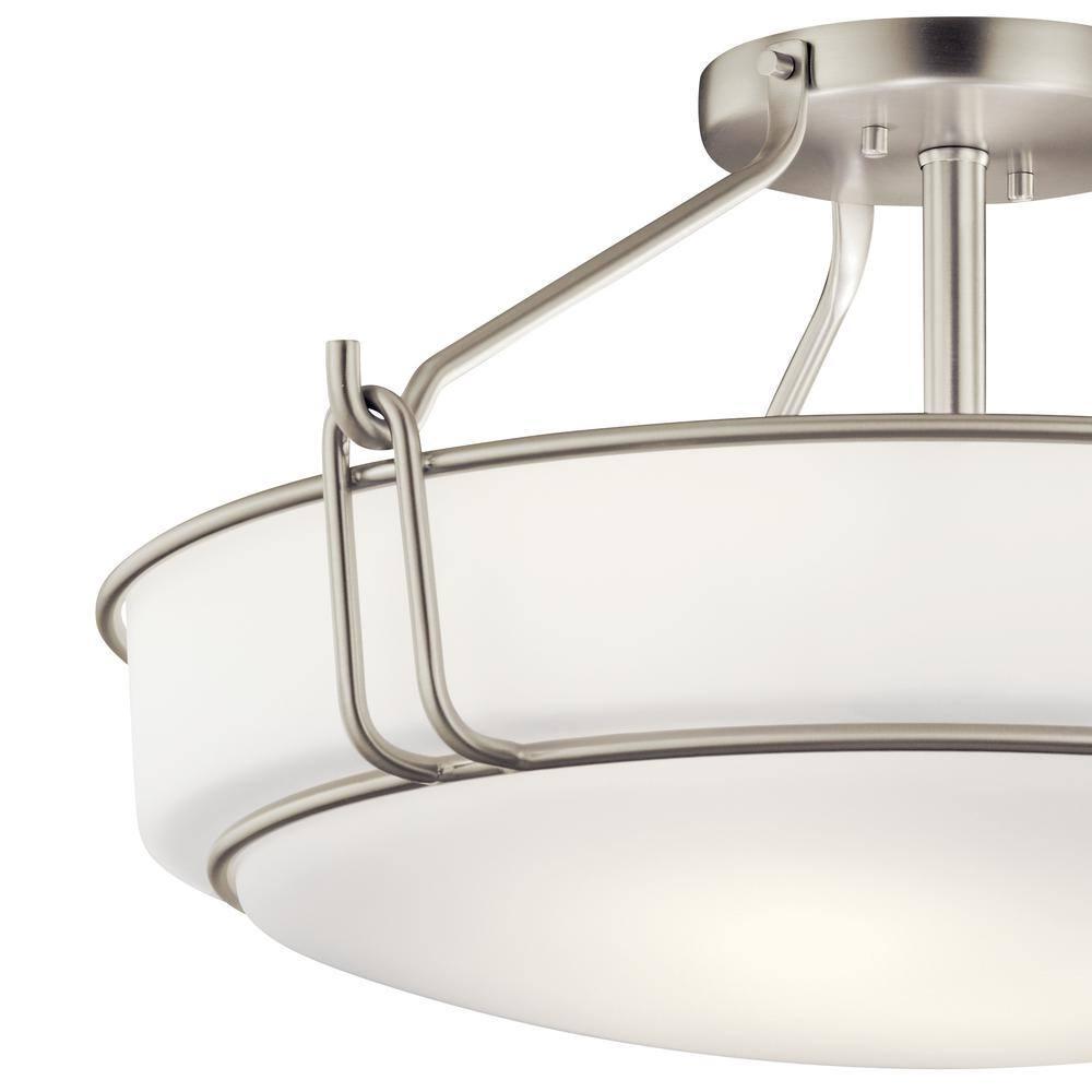 Kichler Lighting Alkire 4 - Light Semi-Flush Mount in  Brushed Nickel