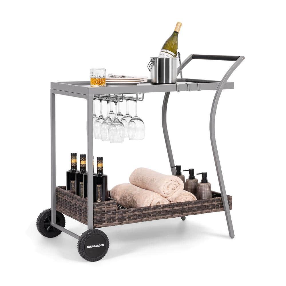 NUU GARDEN Metal Bar Cart