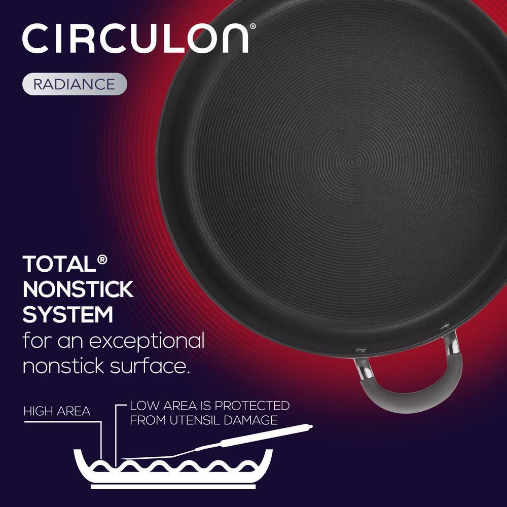 Circulon Radiance Hard-Anodized Aluminum Nonstick Wide Stockpot