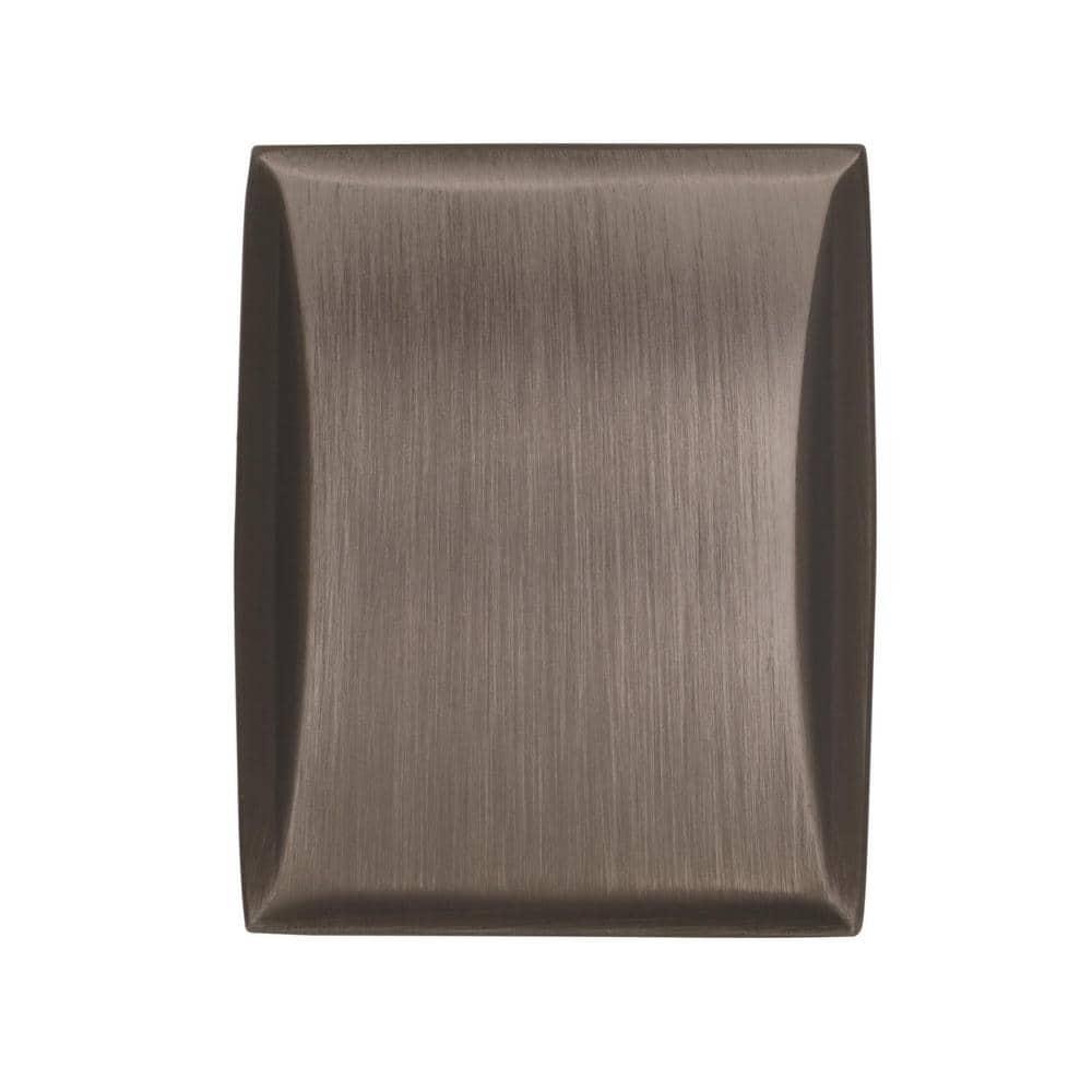 Amerock Candler 1-1/4 inch (32mm) Length Antique Silver Cabinet Knob
