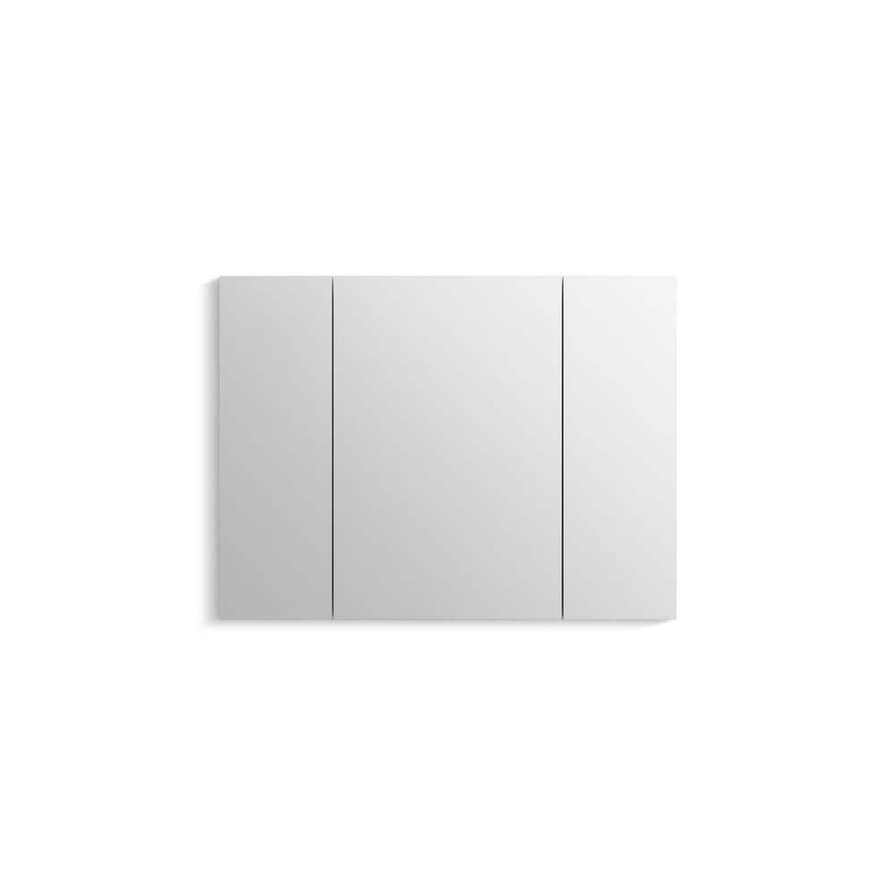 KOHLER Verdera® Aluminum Triple-Door Medicine Cabinet, Frameless with Adjustable Shelves