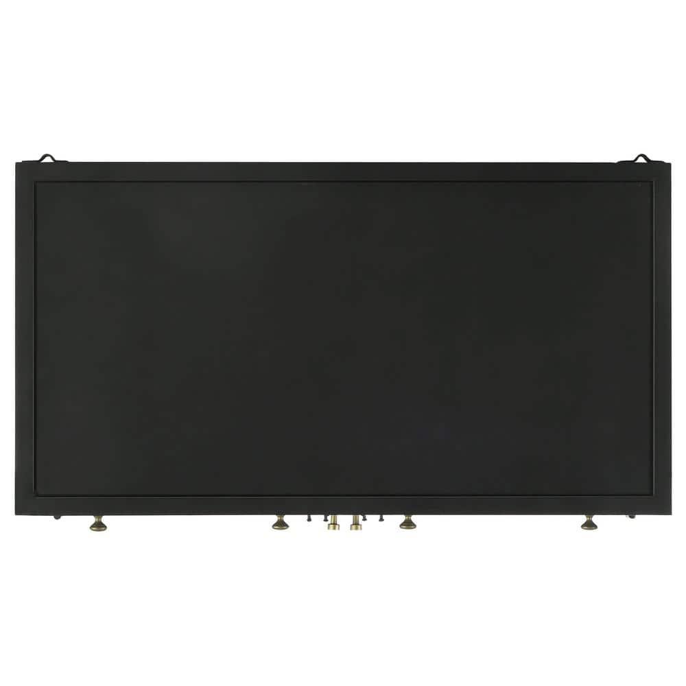 Coaster Sadler 2-drawer Metal Accent Cabinet with Glass Doors Black