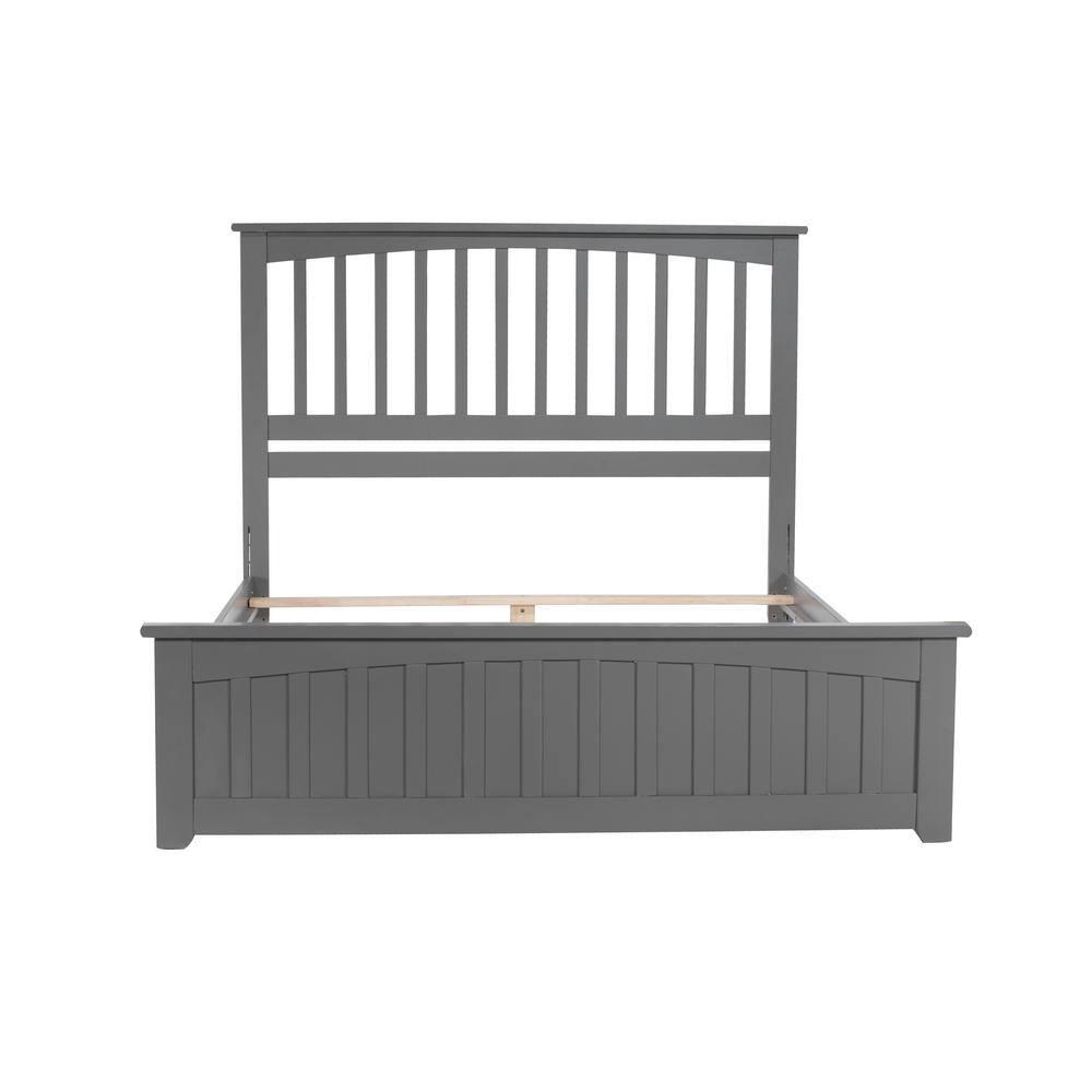 Mission Low Profile Solid Wood Platform Bed with Matching Footboard