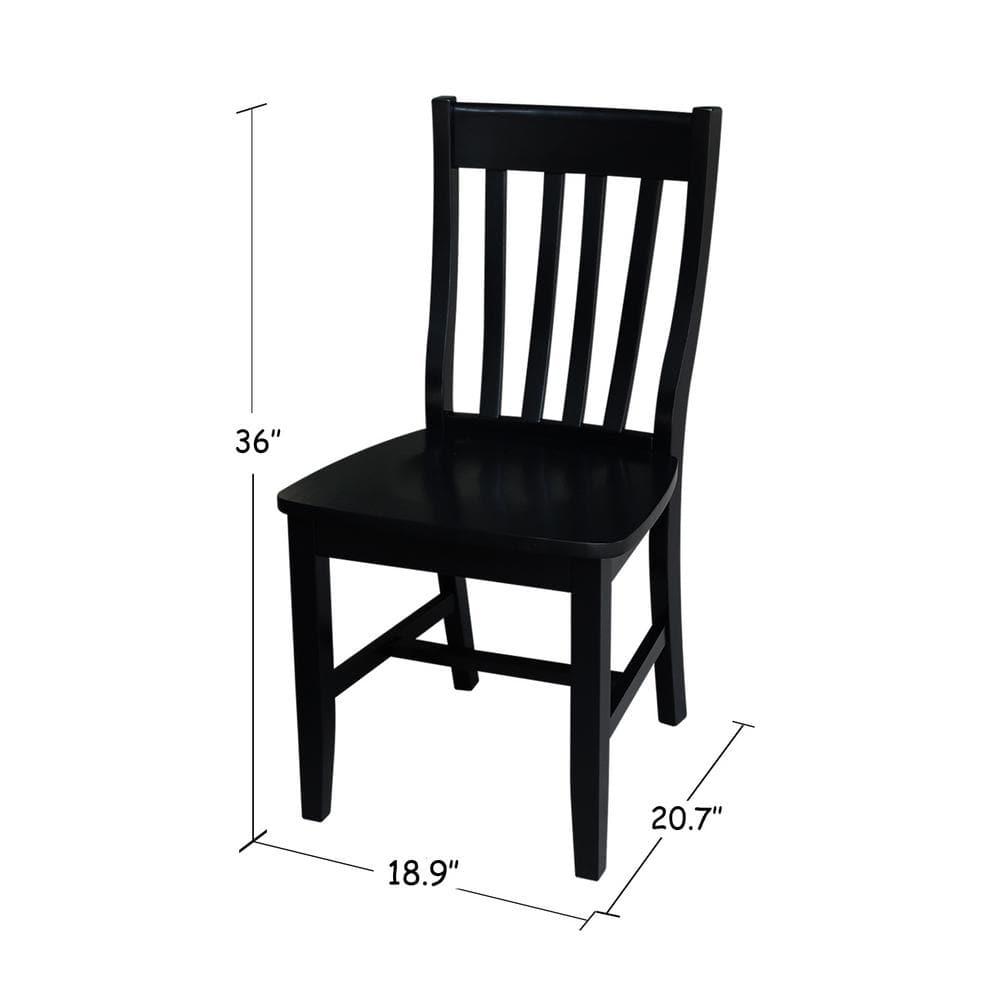 August Grove® Decovello Traditional Solid Wood Dining Chair (Set of 2)