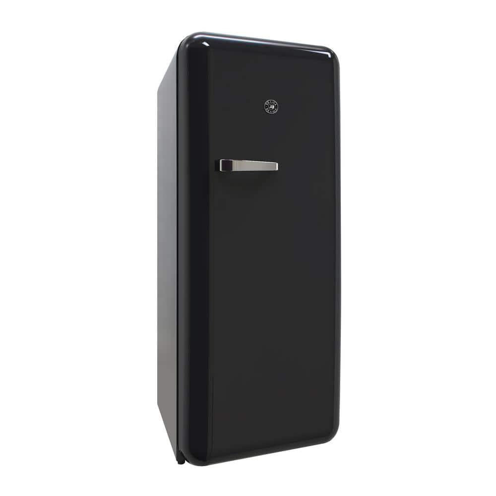 9.2 cu. ft. Freestanding Top Freezer Retro Refrigerator in Black