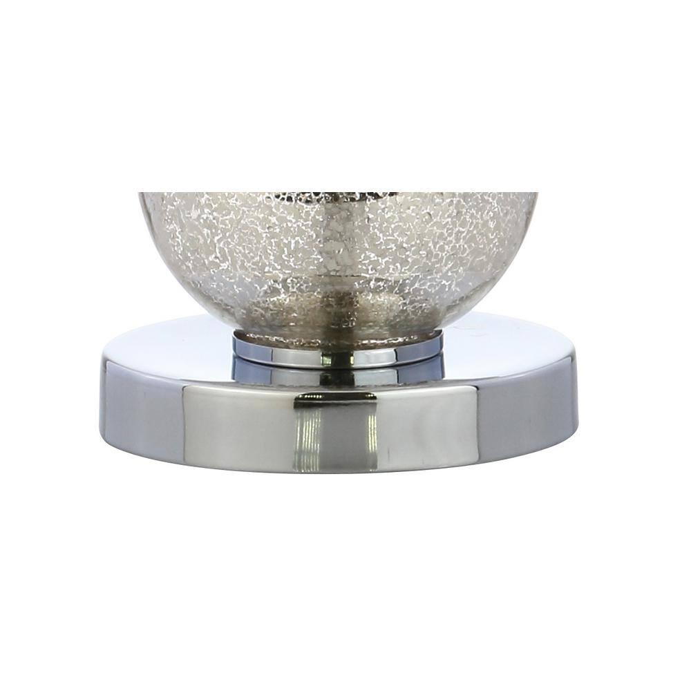 Rosdorf Park Led Table Lamps Set Of 2 - Contemporary Triple Glass Sphere Design, Mercury Silver/Chrome Finish