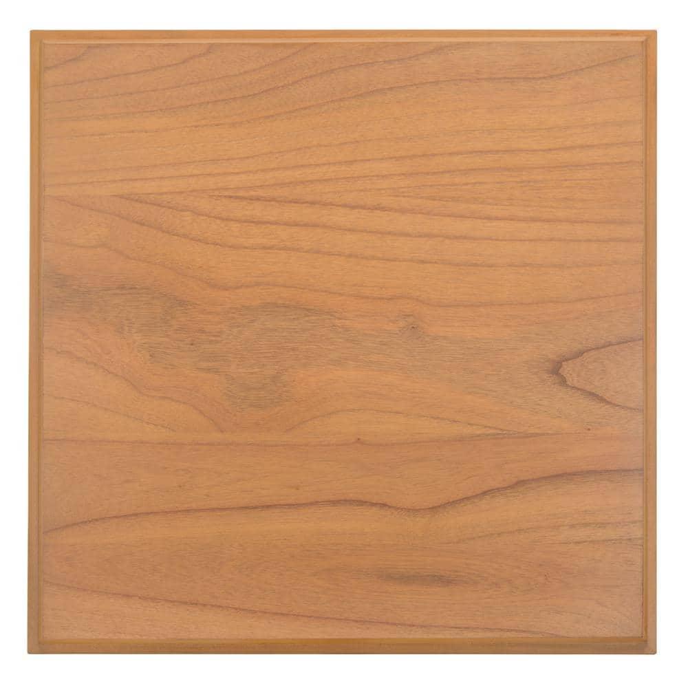 Suette 2 Shelf Accent Table - ACC5001A - Natural/Walnut - Safavieh