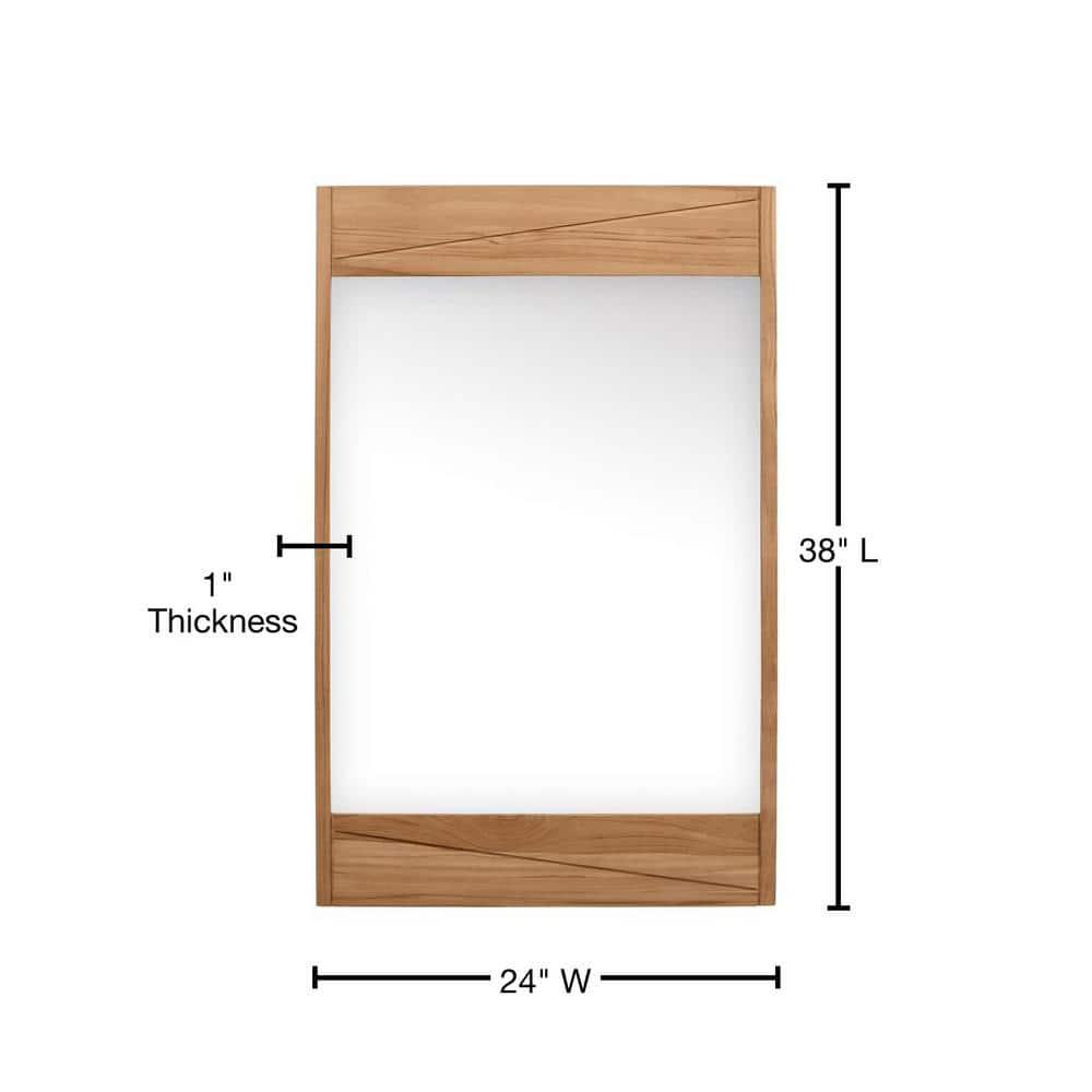 Union Rustic Landers Wood Flat Wall Mirror