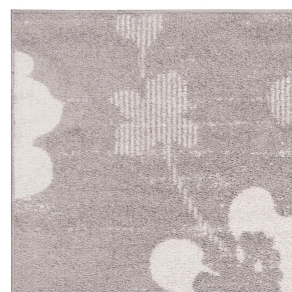 Adirondack ADR114 Machine Made Indoor Area Rug - Silver/Ivory - 9'x9' - Safavieh