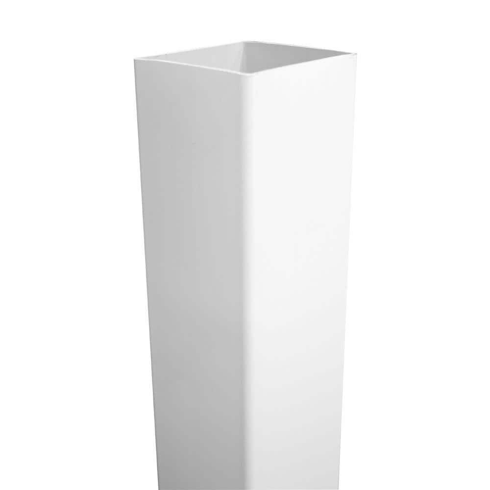 Weatherables 4x4 Post Sleeve – Weatherproof Premium Outdoor Vinyl Post Cover for Lasting Durability and Easy Installation on Decks, Patios, Porches or Mailbox Posts (4" x 4" x 72", White)
