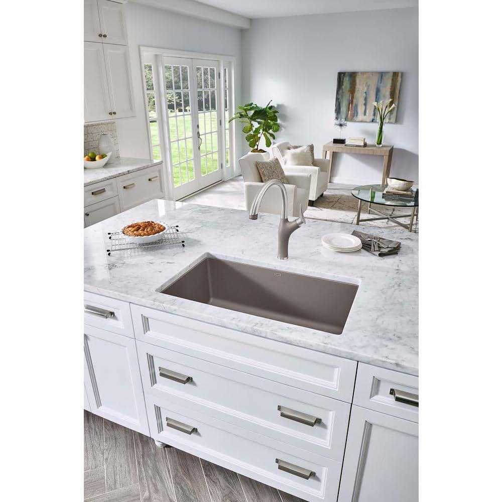 Truffle Stainless Steel Pull-Down Spray Kitchen Faucet