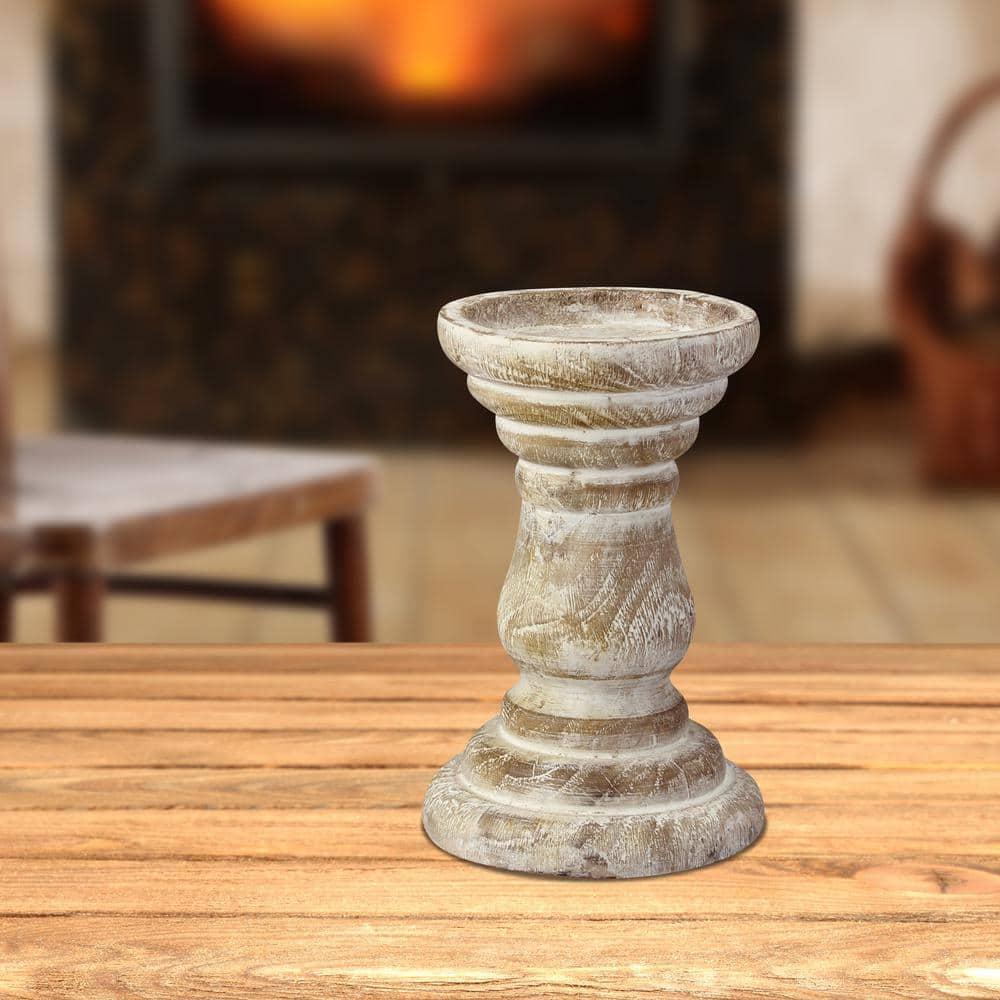 Stonebriar Beach House Pillar Candle Holder - CKK Home Decor