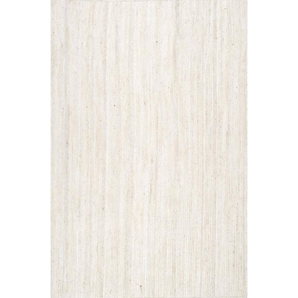 nuLOOM Rigo Hand Woven Farmhouse Jute Area Rug, 2' 3" x 4', Off-white