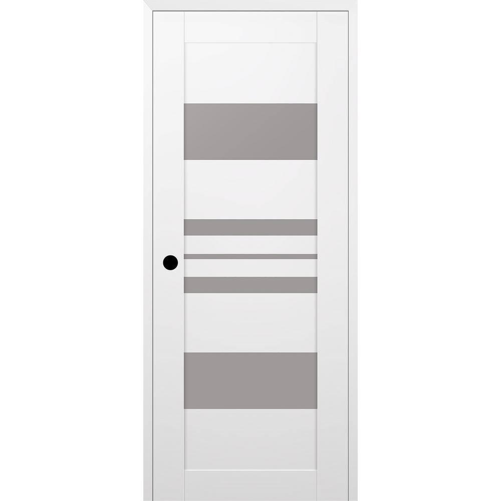 Belldinni Romi DIY-friendly Solid Manufactured Wood and Glass Prefinished Standard Single Prehung Door