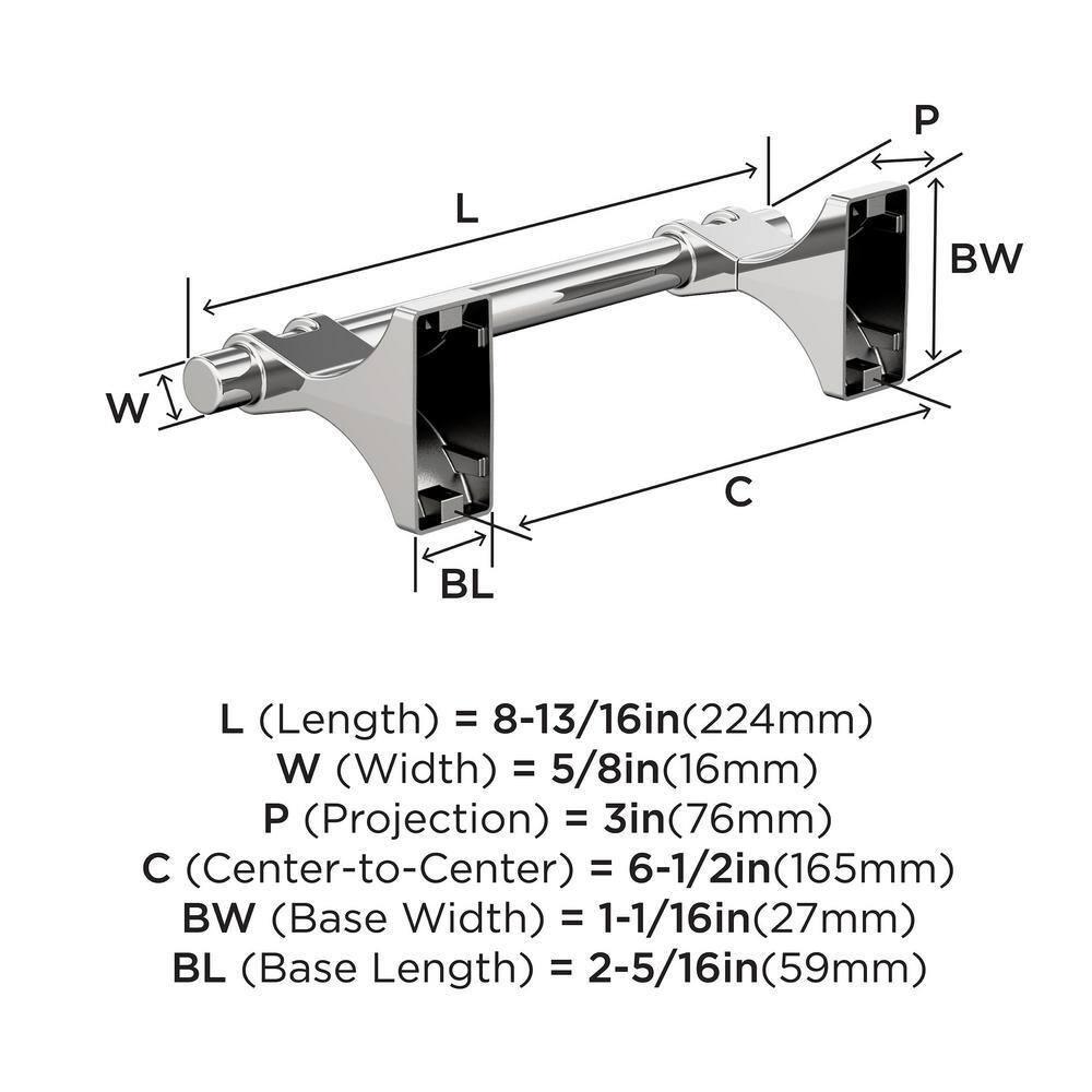 Amerock Davenport Chrome Pivoting Double Post Toilet Paper Holder