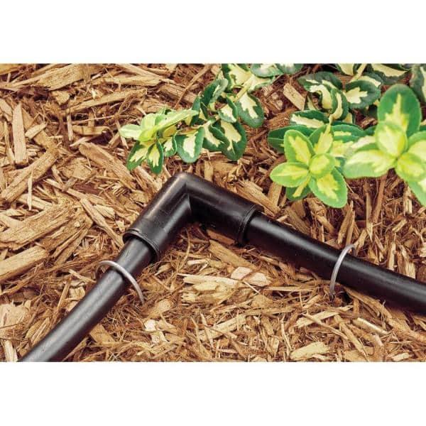 6-inch Galvanized Steel Drip Irrigation Stakes, 10-Pack