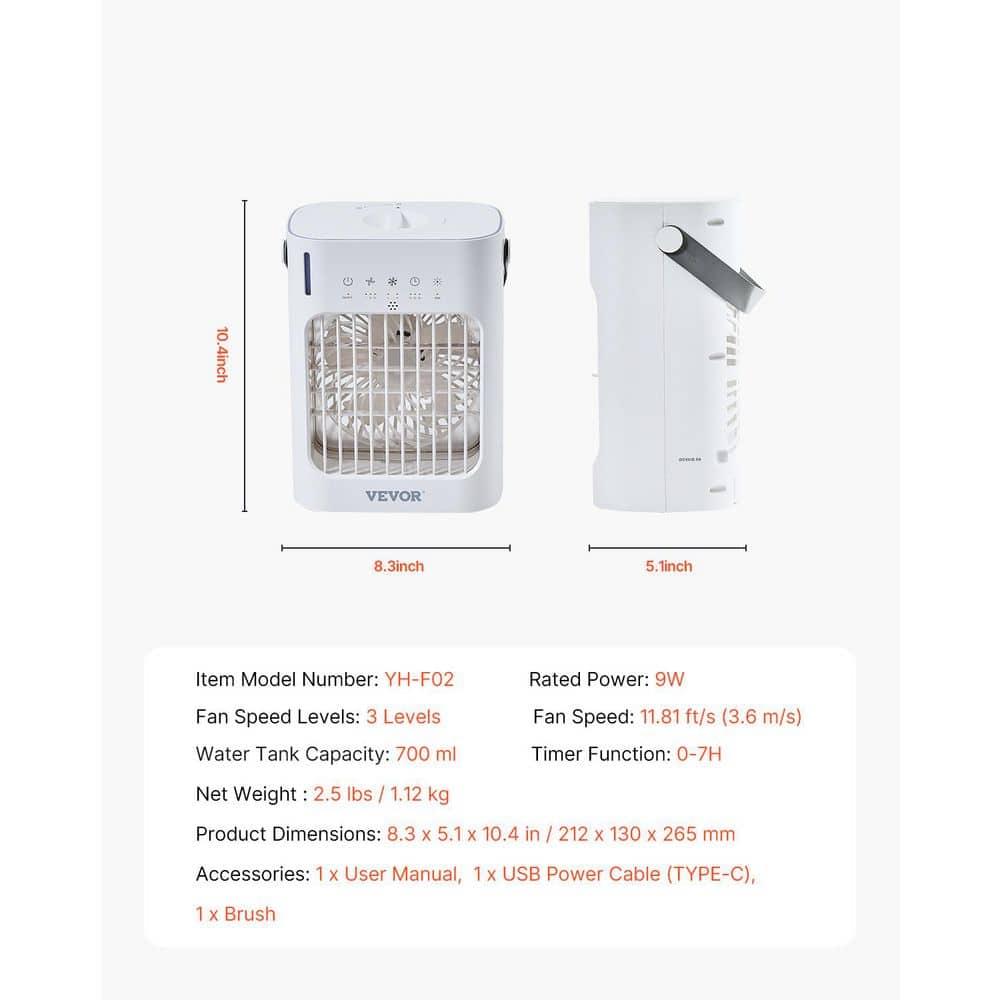 Stellweilan Tessberg Portable Air Conditioner 4-in-1 Evaporative Air Cooler 700ml Water Tank