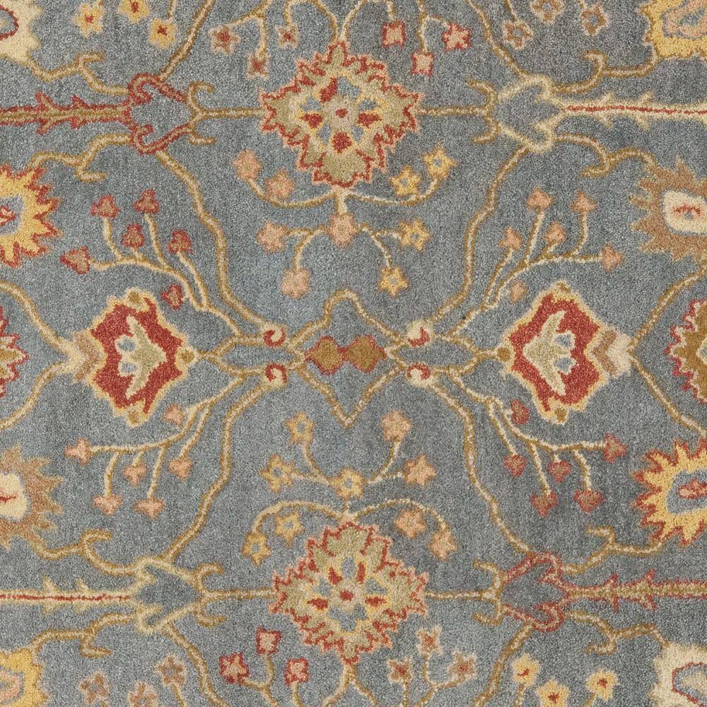 SAFAVIEH Antiquity Chanelle Traditional Wool Area Rug, Blue/Ivory, 8' x 8' Square