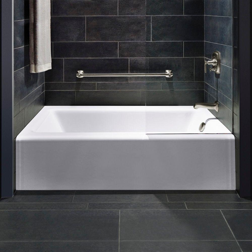 Kohler Avec 60 In. X 32 In. Alcove Bath, Right Drain K-25831-RA-0