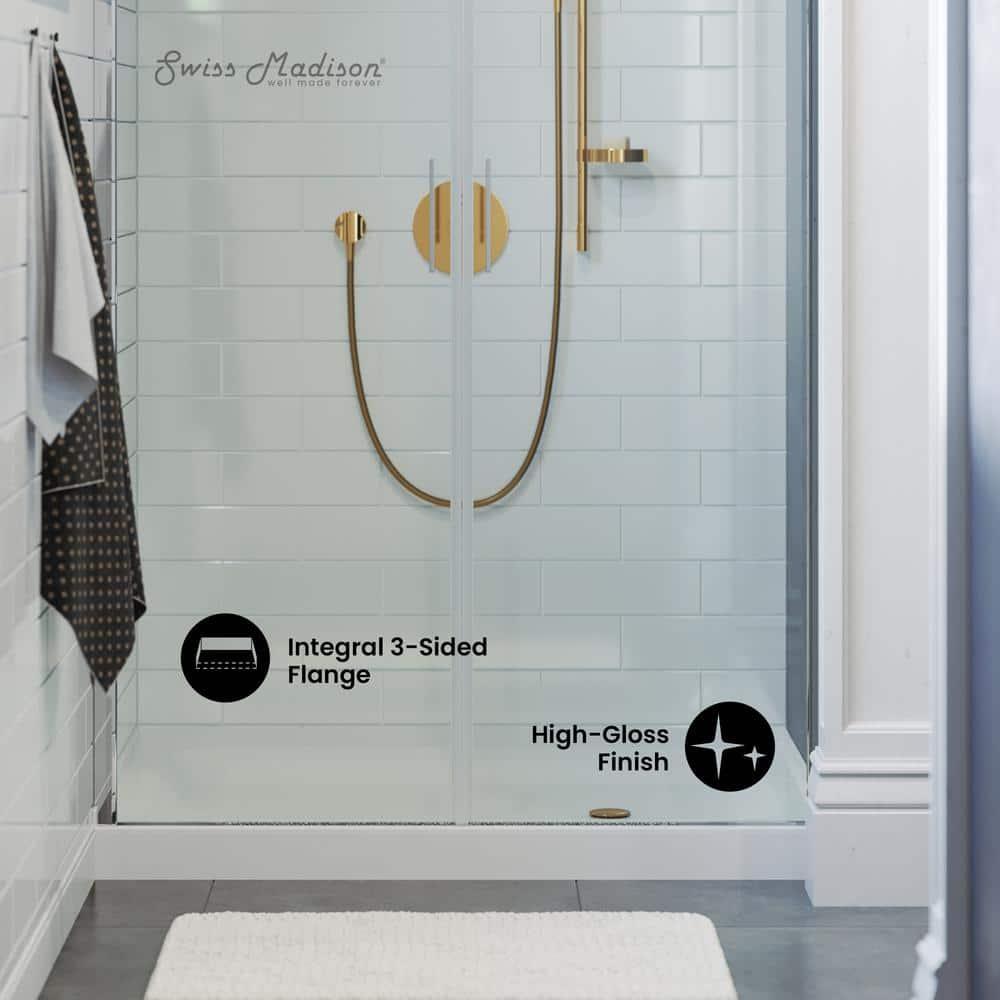 Voltaire 48" x 36" Single-Threshold, Shower Base