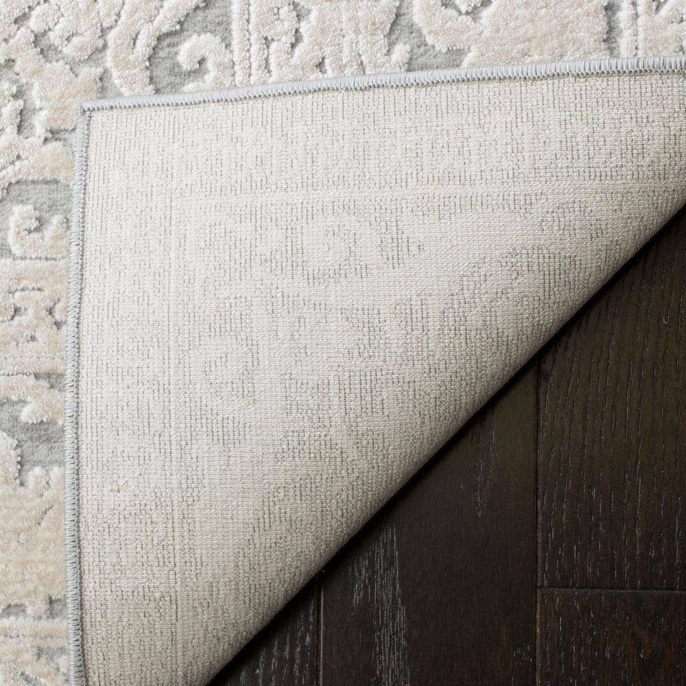 Reflection RFT664 Power Loomed Indoor Area Rug - 8'x8' - Light Grey/Cream - Safavieh