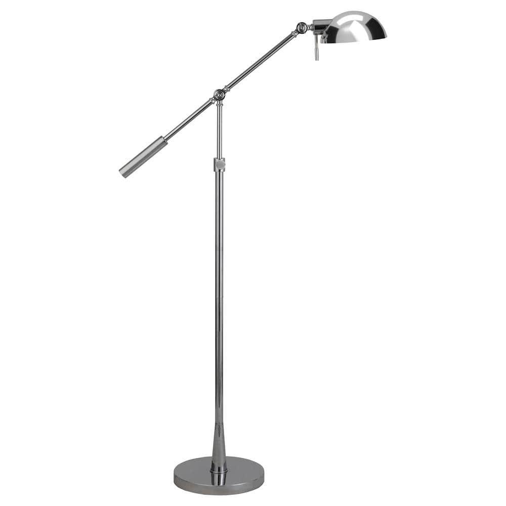 Henn&Hart 61" Silver Floor Lamp