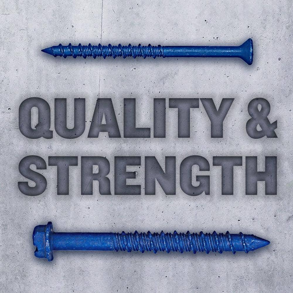 Tapcon 1/4-in x 3-1/4-in Concrete Screws Anchors 150 -Pack