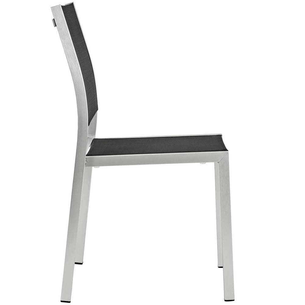 Modway Shore Side Chair Outdoor Patio Aluminum Set of 2