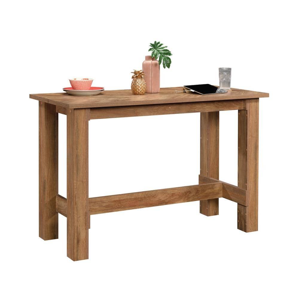 Sauder Boone Mountain Counter-Height Kitchen Dinette Table, Sindoori Mango Finish