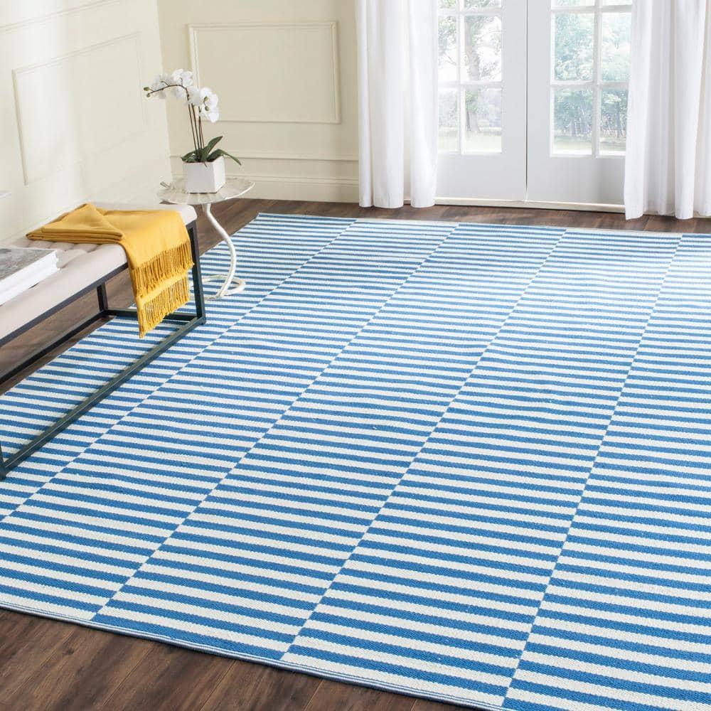 Montauk MTK715 Hand Woven Indoor Area Rug - Ivory/Blue - 8'x10' - Safavieh