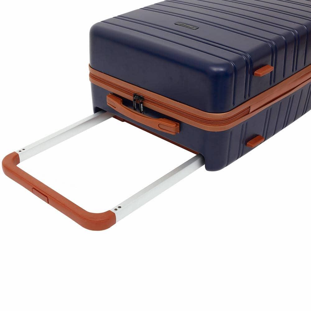 Travelers Club 2PC Navigate Luggage Set, Navy Blue, 20" Carry-On