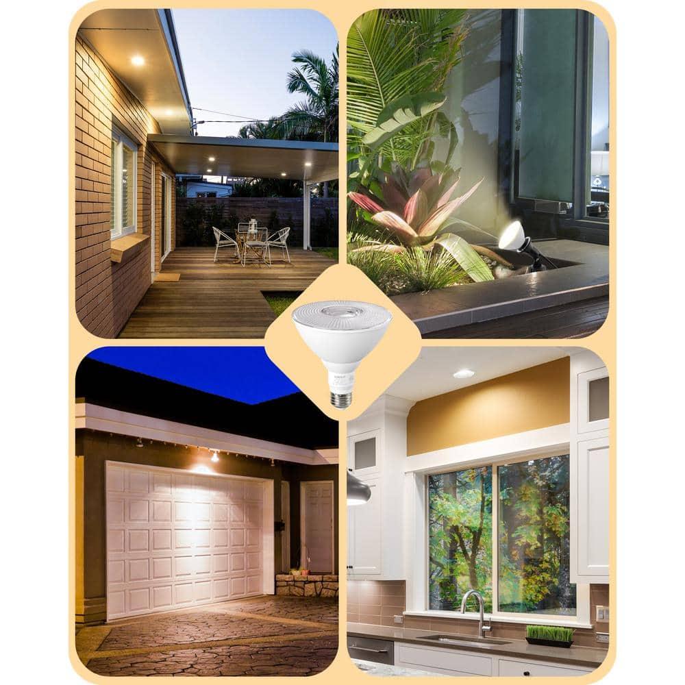 120-Watt Equivalent White Frosted Dimmable LED Flood Light Bulb
