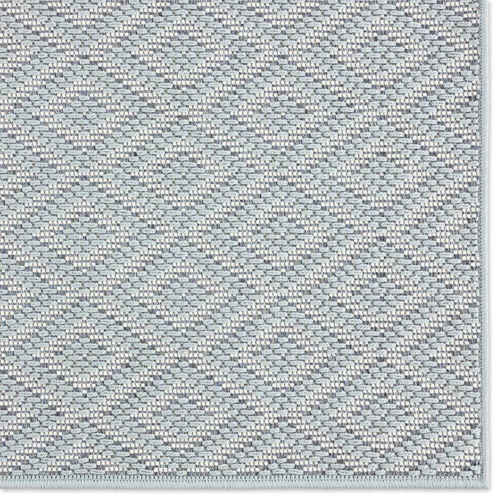 7'10" x 10'2" Tripoli Lydia Indoor/Outdoor Rug Blue/Cream - Home Dynamix: UV & Stain Resistant, Woven