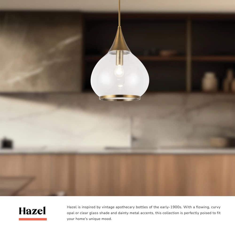 PD524214CHOP-Alora Lighting-Hazel - 1 Light Pendant-17.75 Inches Tall and 14.13 Inches Wide-Chrome Finish-Matte Opal Glass Color